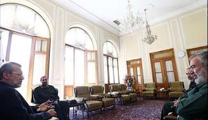 IRGC Qods Force Commander Meets Parliament Speaker