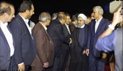 President's arrival to Shiraz