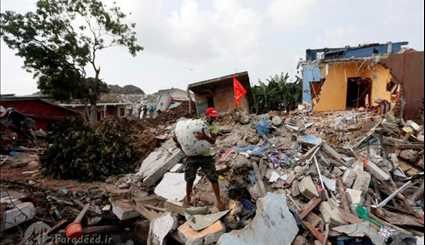 ریزش مرگبار زباله ها در کلمبو