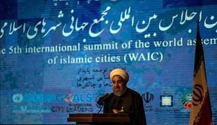 Rouhani in Qazvin for WAIC summit