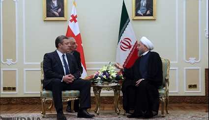 President Rouhani meets Georgian PM
