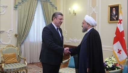 President Rouhani meets Georgian PM