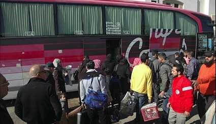 More Gunmen, Their Families Leave al-Wa'er in Homs for Northern Syria