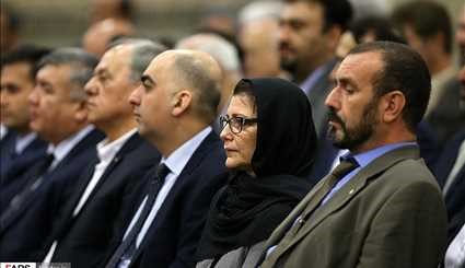 دیدار مسئولان نظام و سفیران کشورهای اسلامی با رهبر انقلاب | تصاویر