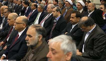 دیدار مسئولان نظام و سفیران کشورهای اسلامی با رهبر انقلاب | تصاویر