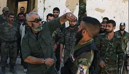 Syrian Army Troops Protecting Civilian Neighborhoods against Terrorists