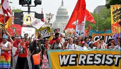 Thousands of Climate Change Protesters in Washington