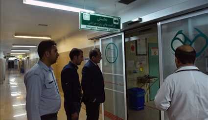 Injured German tourists in Marvdasht hospital