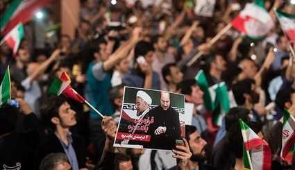 Supporters of Qalibaf Hold Mass Meeting in Tehran