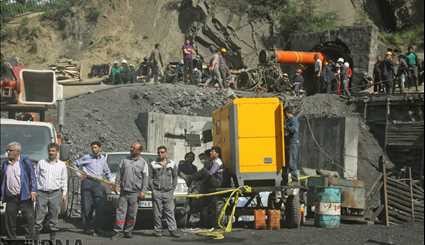 ولا تزال أعمال الإغاثة مستمرة في منجم غولستان للفحم