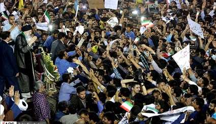People Greet Presidential Candidate Raisi in Khuzestan province