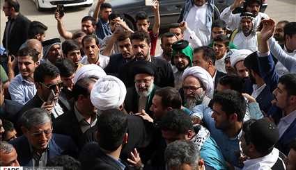 People Greet Presidential Candidate Raisi in Khuzestan province