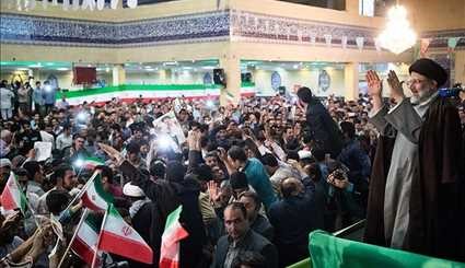 Presidential Candidate Raisi Addresses Campaign Rallies near Tehran