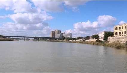 نهر دجلة من مدينة الموصل العراقية .. شاهد بالصور