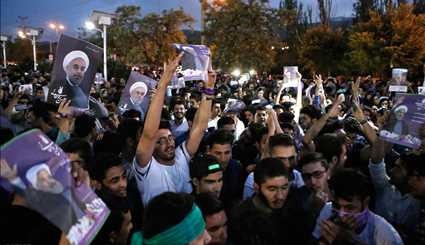 Post-election celebrations across Iran