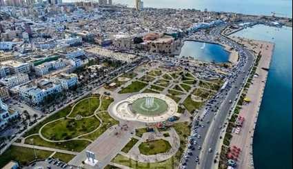 مدينة طرابلس العاصمة الليبية على البحر المتوسط