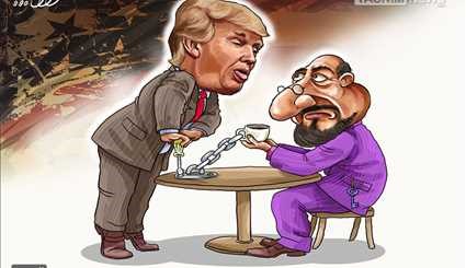 باغ سبز عمو ترامپ برای عربستانی ها | کاریکاتور