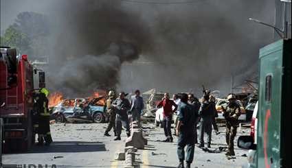 انفجار مهیب در منطقه دیپلماتیک کابل/ تصاویر