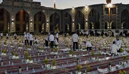 Iftar banquet at Holy Shrine of Imam Reza