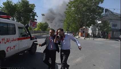 Explosion in Kabul's diplomatic district / Pictures