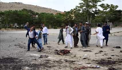 سه انفجار پی درپی در مراسم خاکسپاری در کابل | تصاویر