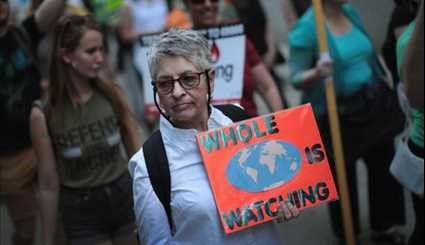 Environmental Activists in Chicago, DC Protest Paris Climate Accord Decision