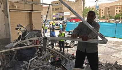 Casualties of hypermarket blast in Shiraz