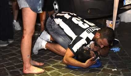 Juventus fans injured in stampede in Turin
