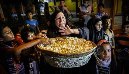 آیین گرگیعان در ماه مبارک رمضان/ تصاویر