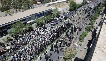 تشييع شهداء الهجومين الارهابيين في طهران