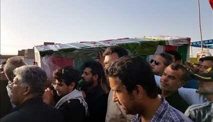 The funeral of martyr terrorist attack in Abadan