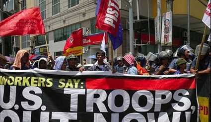 Protesters Denounce US Military Role in Philippines