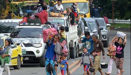 هروب الناس في الفيليبين من قبضة داعش