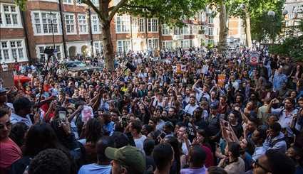 اعتراضات به فاجعه برج گرنفل در لندن | تصاویر