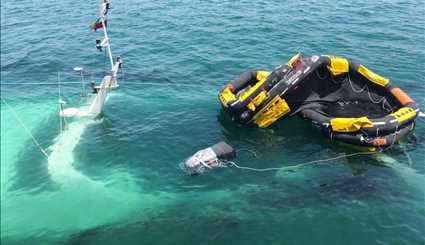 Denna Cruise Ship sinks in Kish Island