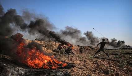 اعتراض به قطع برق در نوار غزه | تصاویر
