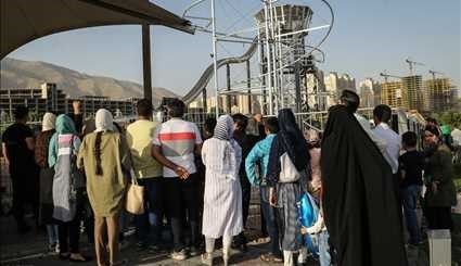 افتتاح برج هیجان در دریاچه چیتگر | تصاویر