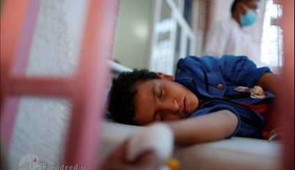 شدیدترین نوع وبا در یمن +عکس