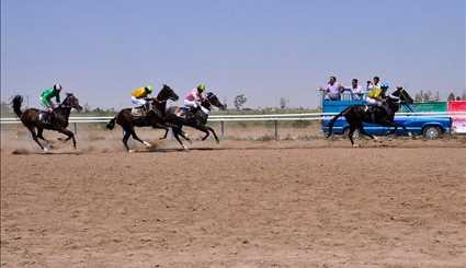 رقابت‌های اسبدوانی تابستانه در بندر ترکمن