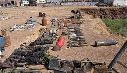 Homs Syrian Army Discovers Israeli-Made Weapons in Al-Wa'er