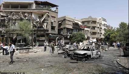 انفجار ارهابي في ساحة التحرير في دمشق