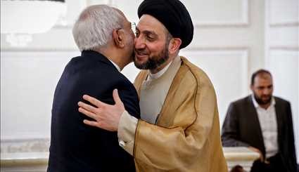 Zarif meets with Ammar Hakim in Tehran