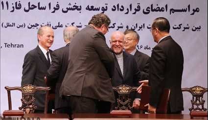 امضای قرارداد جدید نفتی ایران و توتال فرانسه | تصاویر