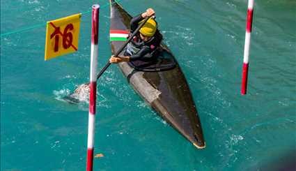 مسابقات کشوری قایقرانی اسلالوم بانوان در البرز | تصاویر