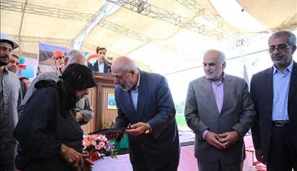 آبگیری سد گلورد در مازندران با حضور وزیر نیرو | تصاویر