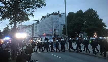 Riot Police Clash with Protesters Ahead of G20 Summit in Germany