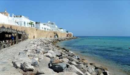 مدينة الحمامات الساحلية في تونس