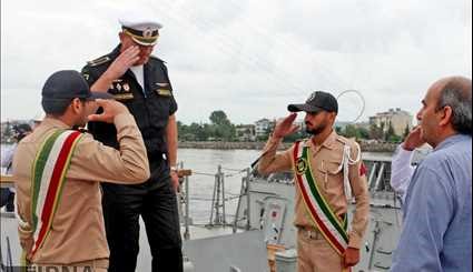 The arrival of the fifth group of Russia's peace and friendship vessels to Iran