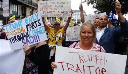 Protests Erupt in Paris as Donald Trump Attends Bastille Day Rally
