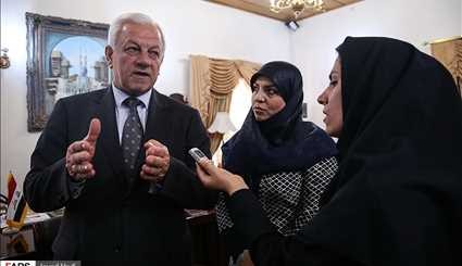بالصور.. المؤتمر الصحفي للسفير العراقي في طهران